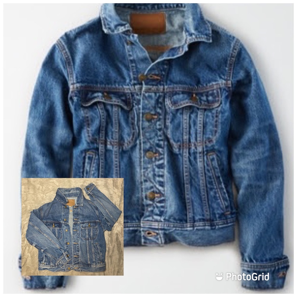 American Eagle Oversized 70s Denim Jacket - cute, medium, jean, AE